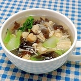 ブロッコリーの茎と貝柱の中華スープ
